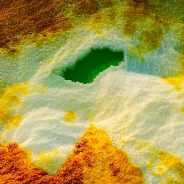 The colorful Dallol in ethiopia danakil depression